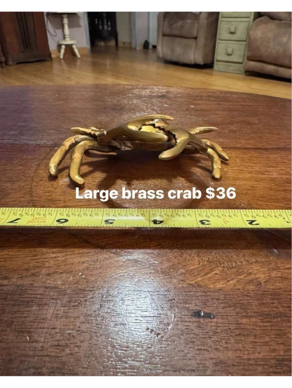 Large Brass Crab